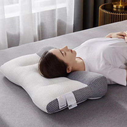 Super Ergonomic Pillow Orthopedic All Sleeping Positions Cervical Contour Pillow Neck Pillow for Neck and Shoulder Pain Relief